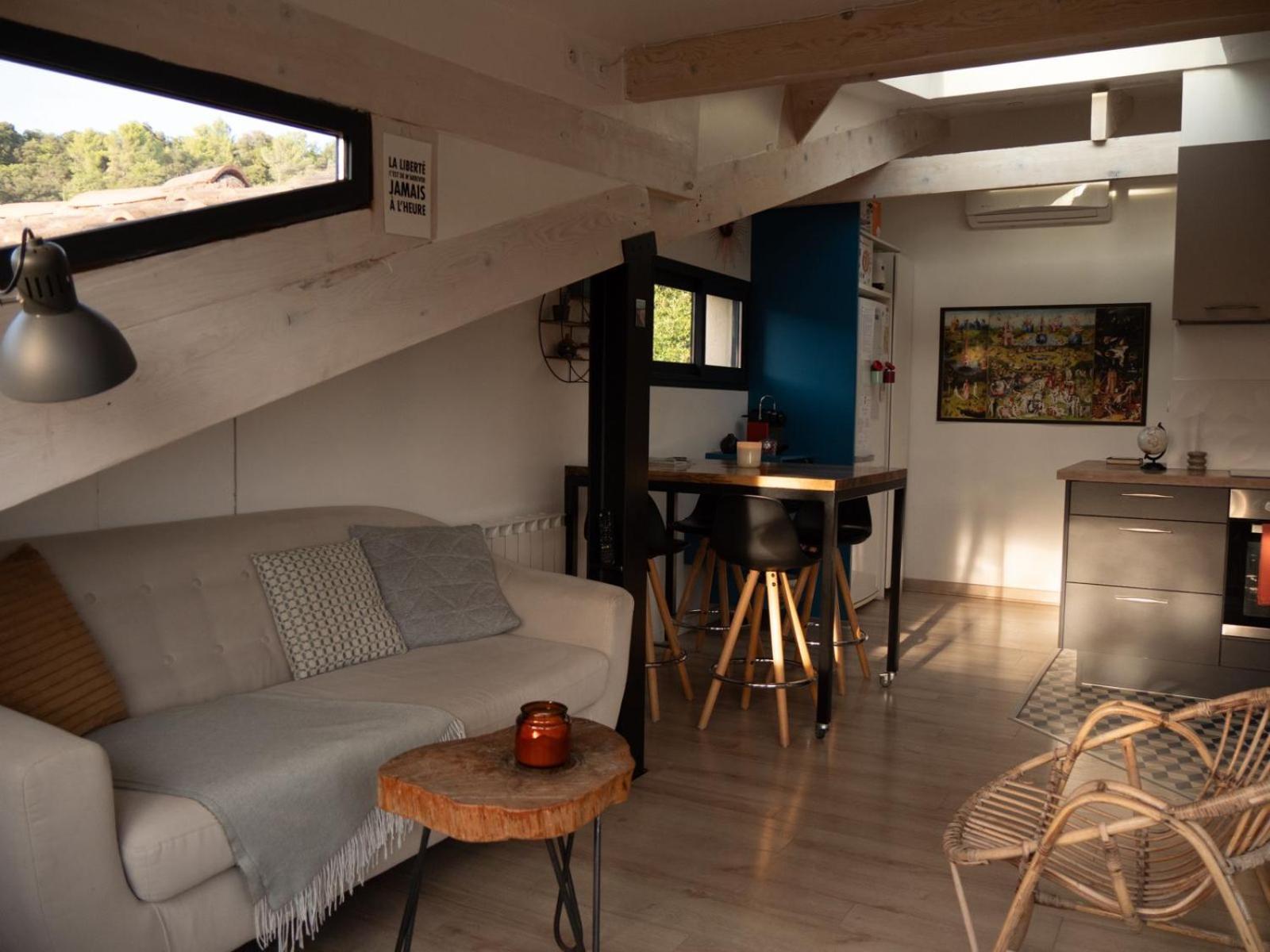 Appartement Sur Les Toits, Tres Jolie Vue Provence Greoux-les-Bains Bagian luar foto